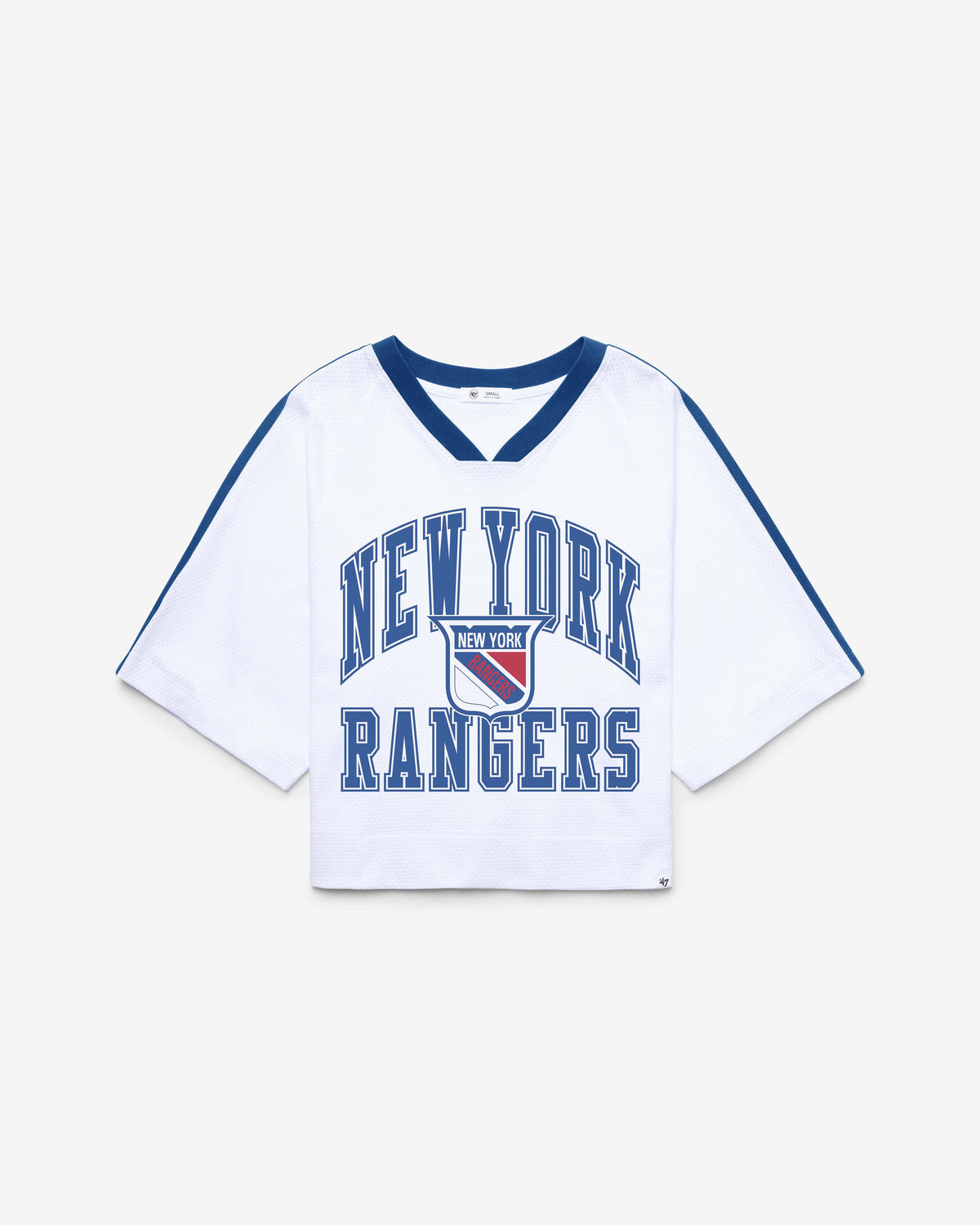 NEW YORK RANGERS VINTAGE BIG OVERARCH '47 WOMEN'S DROP NEEDLE RAGLAN