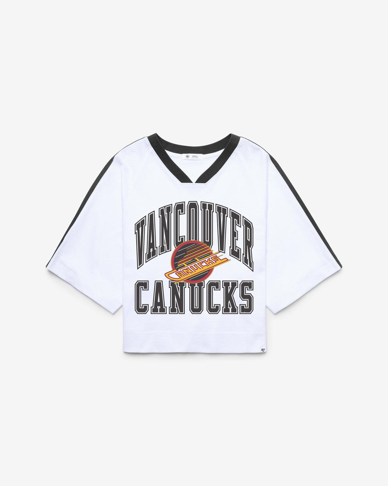 VANCOUVER CANUCKS VINTAGE BIG OVERARCH'47 WOMEN'S DROP NEEDLE RAGLAN