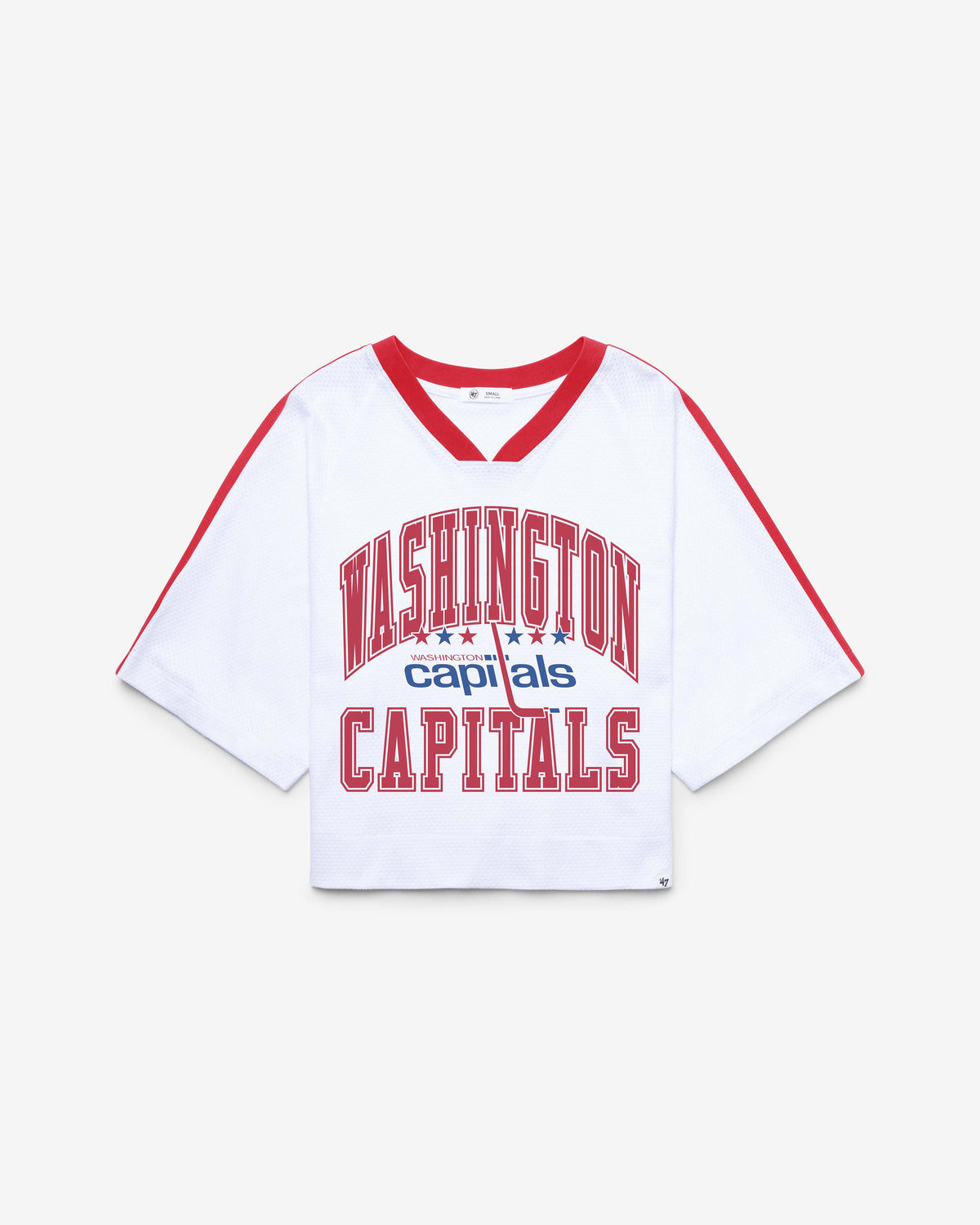 WASHINGTON CAPITALS VINTAGE BIG OVERARCH '47 WOMEN'S DROP NEEDLE RAGLAN