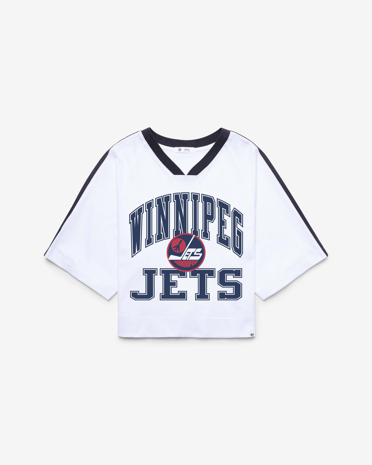 WINNIPEG JETS VINTAGE BIG OVERARCH '47 WOMEN'S DROP NEEDLE RAGLAN