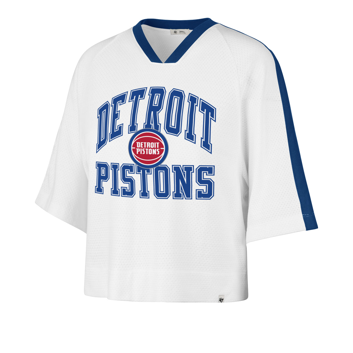 DETROIT PISTONS BIG OVERARCH '47 WOMEN'S DROP NEEDLE RAGLAN TEE