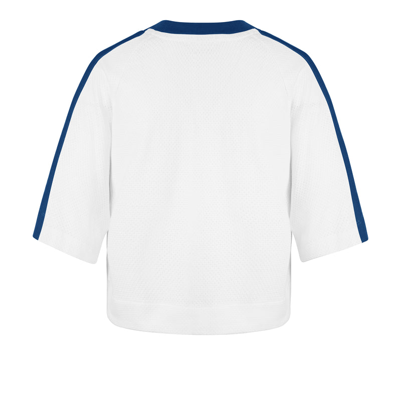 NEW YORK KNICKS BIG OVERARCH '47 WOMEN'S DROP NEEDLE RAGLAN TEE