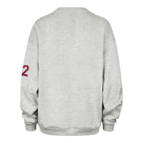 WASHINGTON COMMANDERS STONEY CLOVER LANE X '47 OVERSIZED GLITTER ARCH  CREW WOMENS