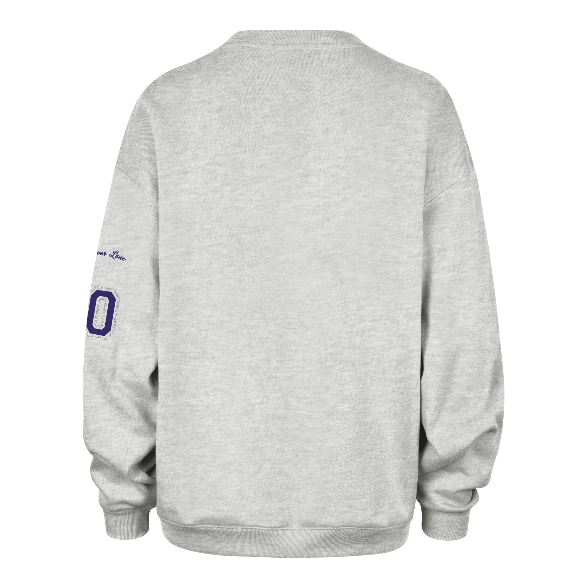 LOUISIANA STATE TIGERS LSU STONEY CLOVER LANE X '47 OVERSIZED GLITTER ARCH CREW WOMENS