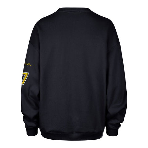 MICHIGAN WOLVERINES STONEY CLOVER LANE X '47 OVERSIZED GLITTER ARCH CREW WOMENS