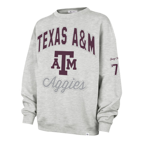 TEXAS A&M AGGIES STONEY CLOVER LANE X '47 OVERSIZED GLITTER ARCH CREW WOMENS