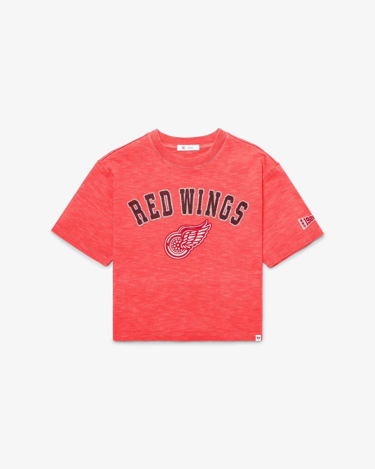 DETROIT RED WINGS VINTAGE ELMORE WELL WORN '47 HEAVY SLUB TEE WOMENS