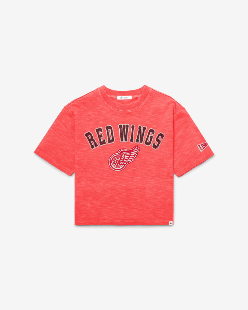 DETROIT RED WINGS VINTAGE ELMORE WELL WORN '47 HEAVY SLUB TEE WOMENS