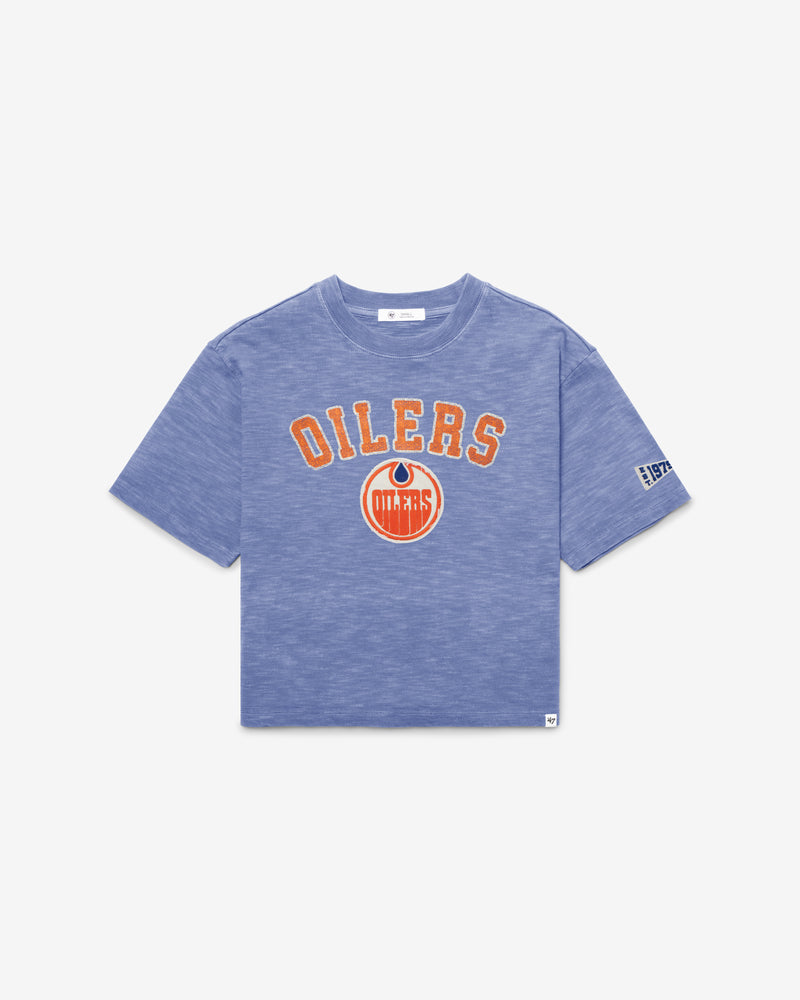 EDMONTON OILERS VINTAGE ELMORE WELL WORN '47 HEAVY SLUB TEE WOMENS