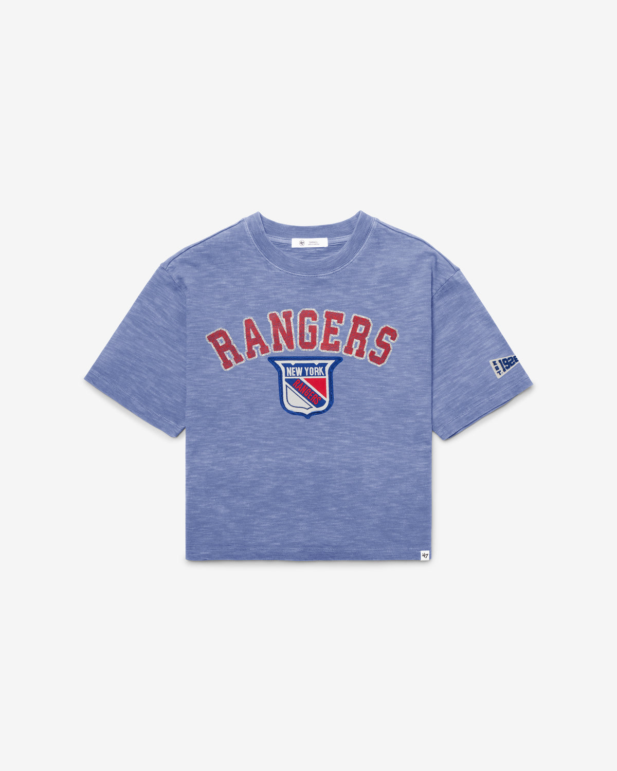 NEW YORK RANGERS VINTAGE ELMORE WELL WORN '47 HEAVY SLUB TEE WOMENS