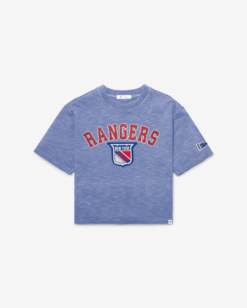 NEW YORK RANGERS VINTAGE ELMORE WELL WORN '47 HEAVY SLUB TEE WOMENS