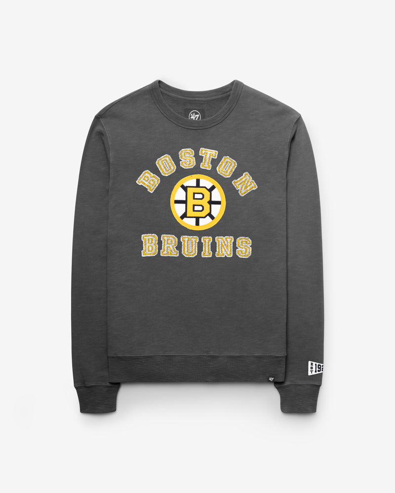 BOSTON BRUINS VINTAGE CALDERWOOD WELL WORN '47 FRENCH TERRY CREW