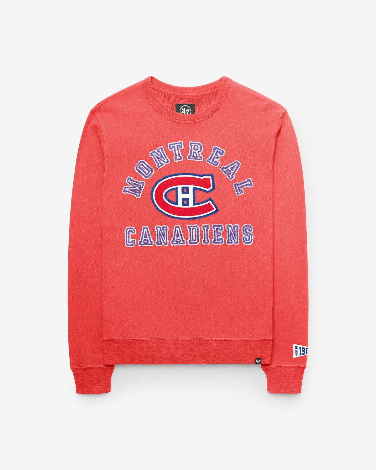 MONTREAL CANADIENS VINTAGE CALDERWOOD WELL WORN '47 FRENCH TERRY CREW