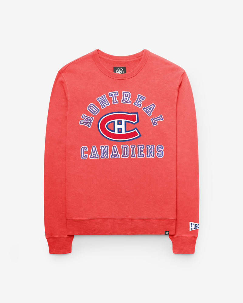 MONTREAL CANADIENS VINTAGE CALDERWOOD WELL WORN '47 FRENCH TERRY CREW