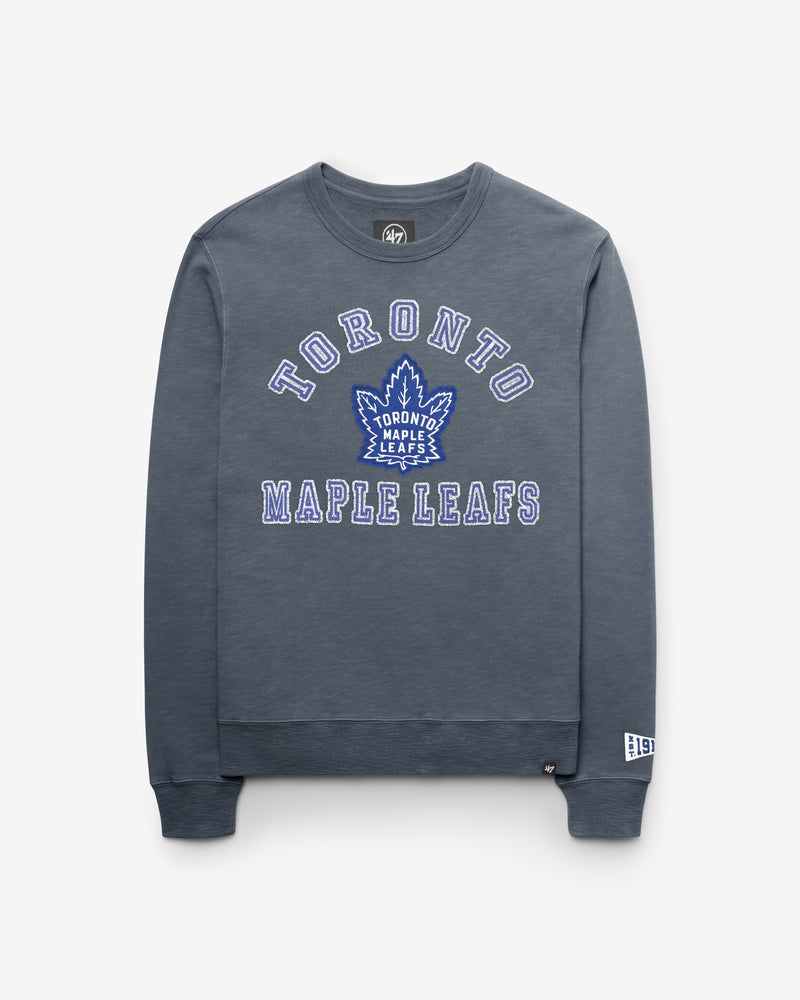TORONTO MAPLE LEAFS VINTAGE CALDERWOOD WELL WORN '47 FRENCH TERRY CREW