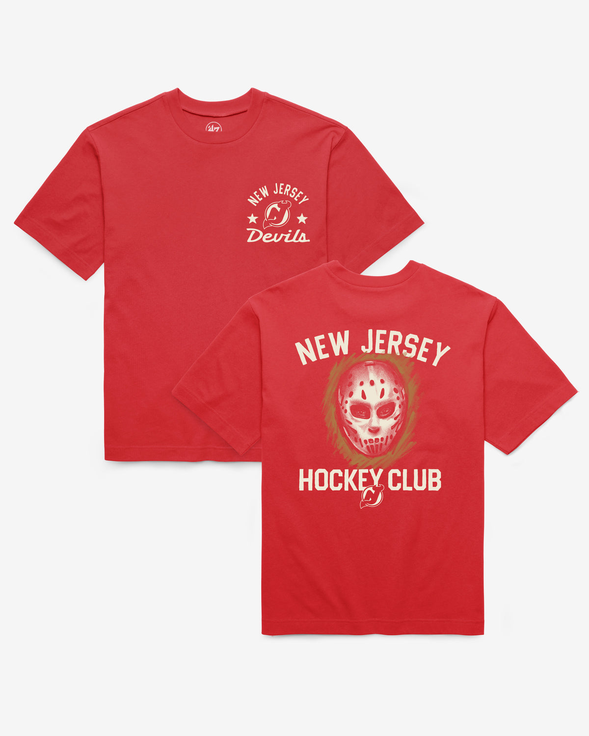 NEW JERSEY DEVILS MASK BACK '47 FOUNDATION TEE