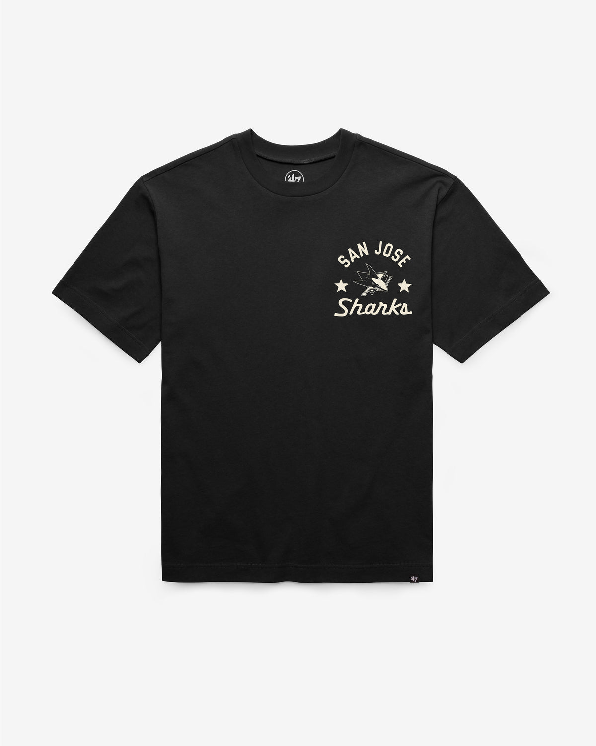 SAN JOSE SHARKS MASK BACK '47 FOUNDATION TEE
