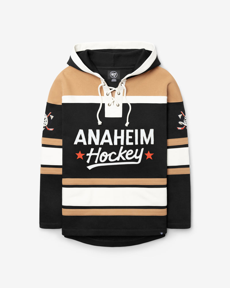 ANAHEIM DUCKS BLOCK SCRIPT SUPERIOR '47 LACER HOOD