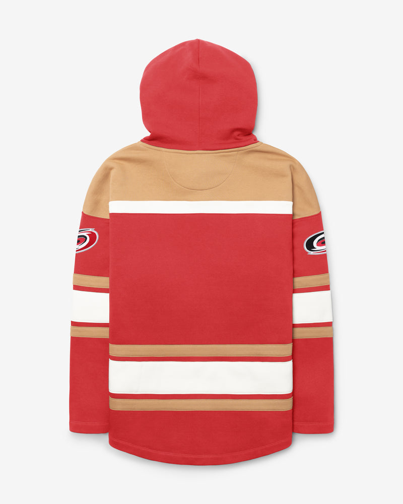 CAROLINA HURRICANES BLOCK SCRIPT SUPERIOR '47 LACER HOOD