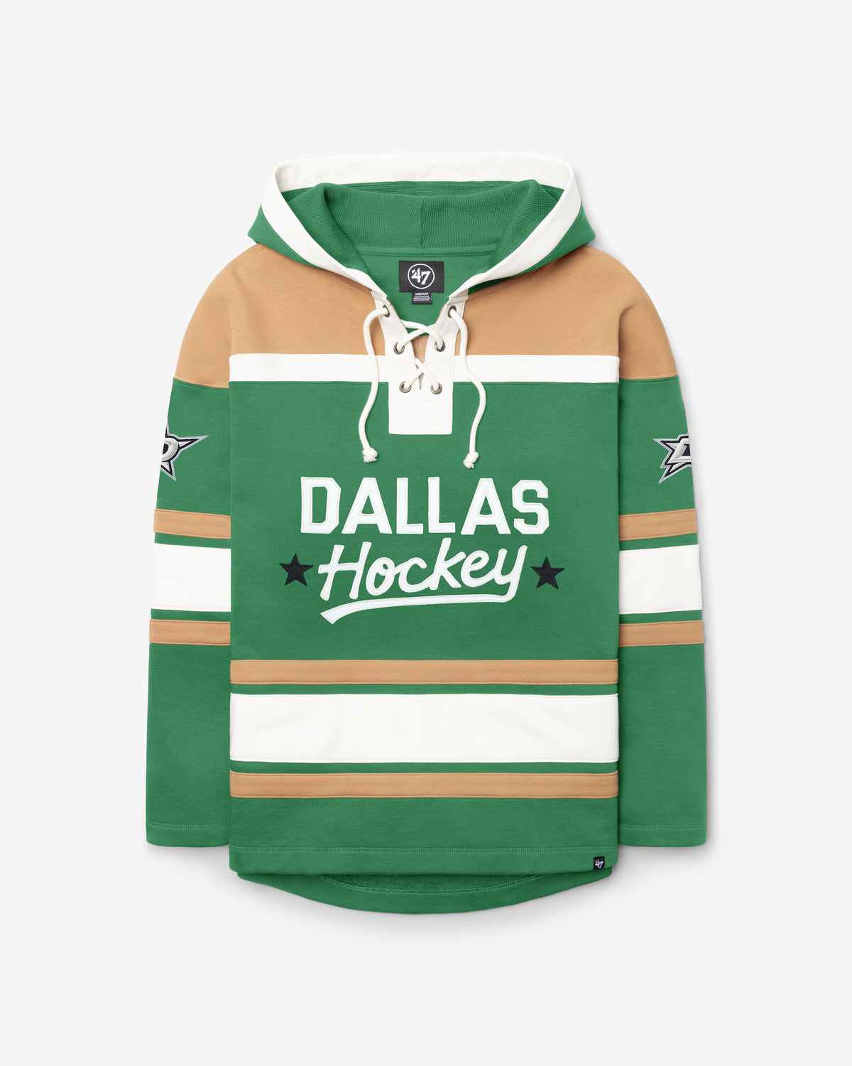 DALLAS STARS BLOCK SCRIPT SUPERIOR '47 LACER HOOD