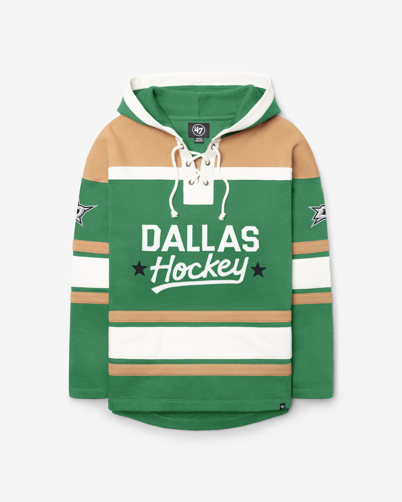 DALLAS STARS BLOCK SCRIPT SUPERIOR '47 LACER HOOD