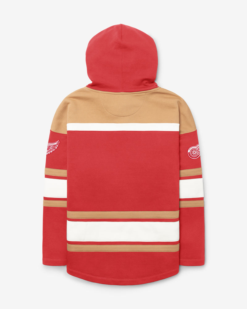 DETROIT RED WINGS BLOCK SCRIPT SUPERIOR '47 LACER HOOD