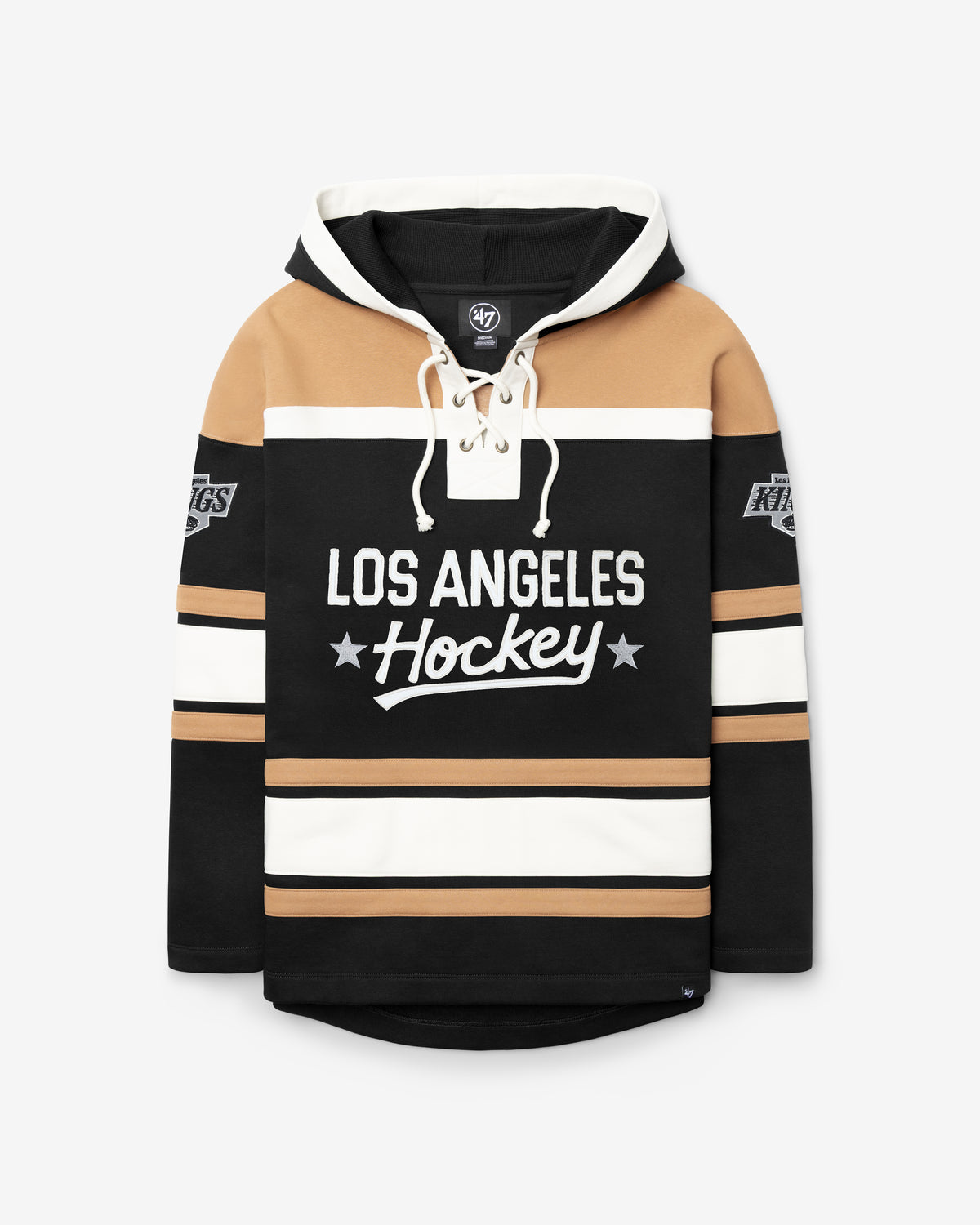 LOS ANGELES KINGS BLOCK SCRIPT SUPERIOR '47 LACER HOOD