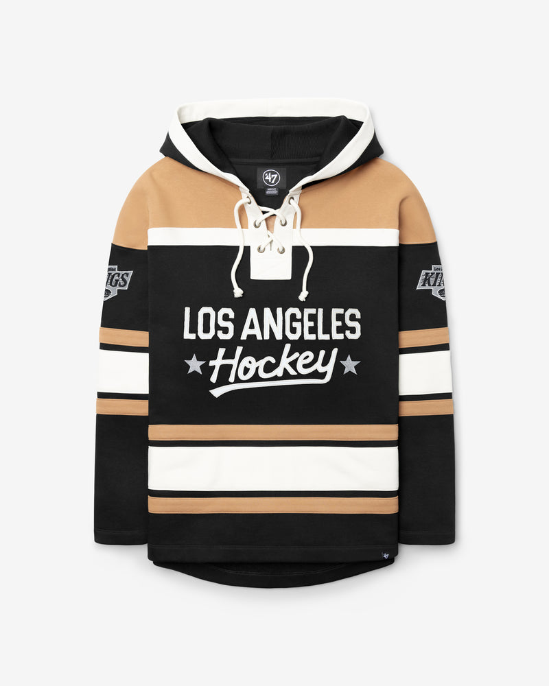 LOS ANGELES KINGS BLOCK SCRIPT SUPERIOR '47 LACER HOOD