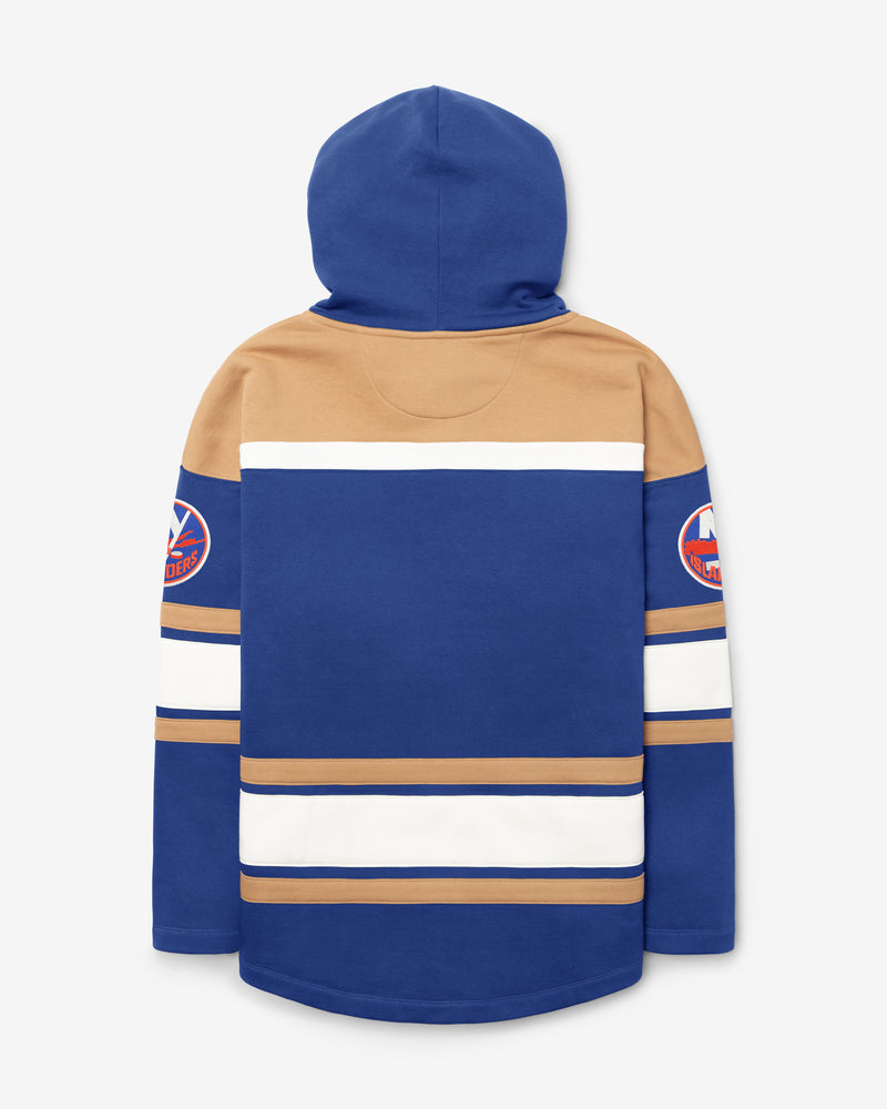 NEW YORK ISLANDERS BLOCK SCRIPT SUPERIOR '47 LACER HOOD