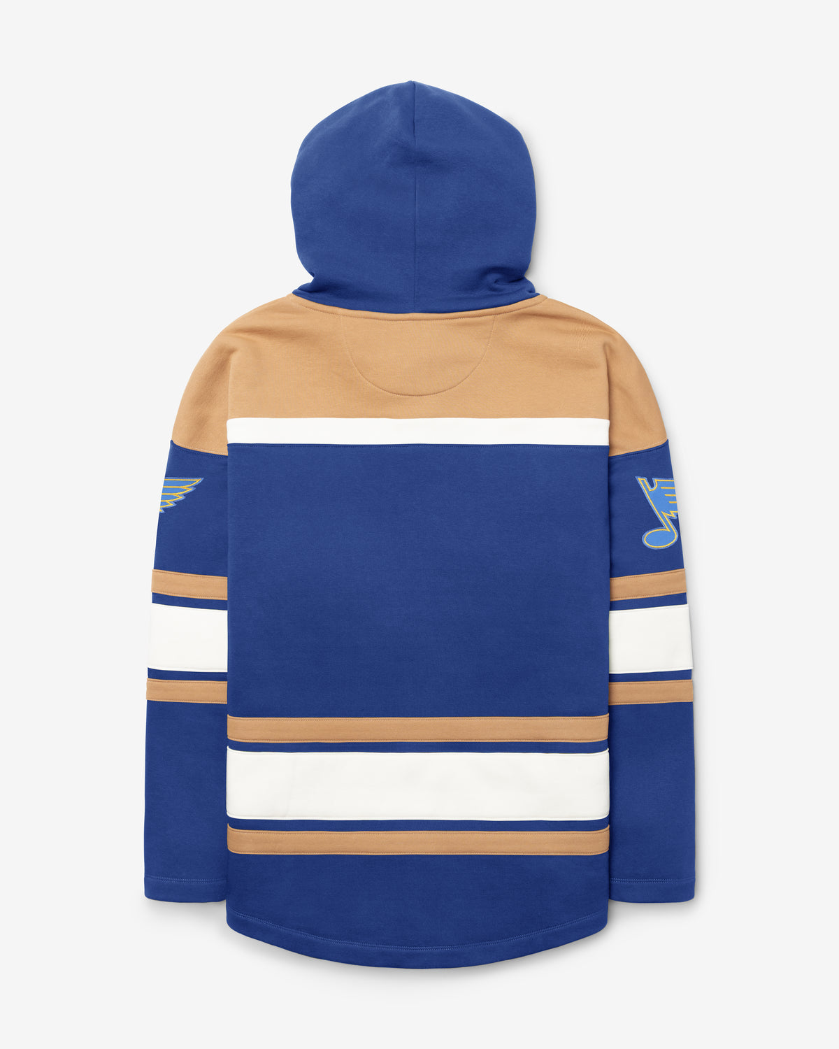 ST LOUIS BLUES BLOCK SCRIPT SUPERIOR '47 LACER HOOD