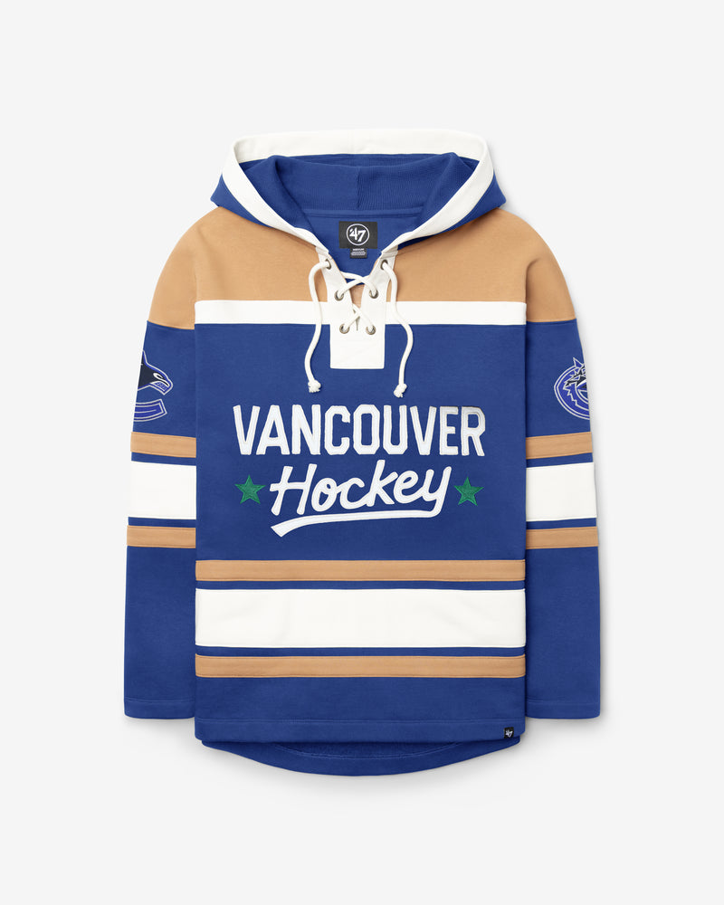 VANCOUVER CANUCKS BLOCK SCRIPT SUPERIOR '47 LACER HOOD