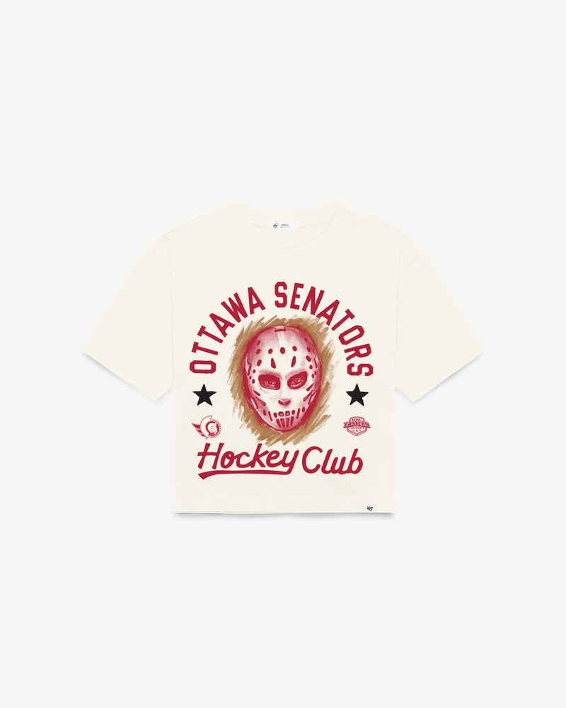 OTTAWA SENATORS ARCH MASK '47 FOUNDATION CROP TEE WOMENS