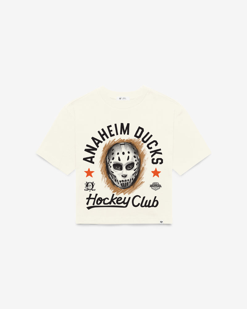 ANAHEIM DUCKS ARCH MASK '47 FOUNDATION CROP TEE WOMENS