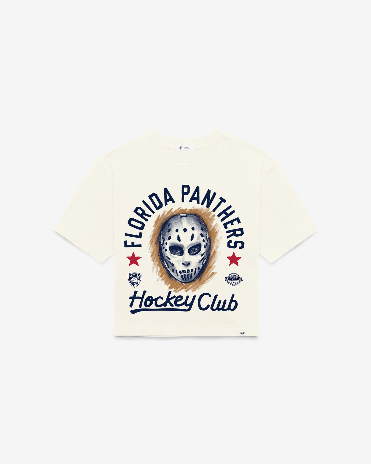 FLORIDA PANTHERS ARCH MASK '47 FOUNDATION CROP TEE WOMENS