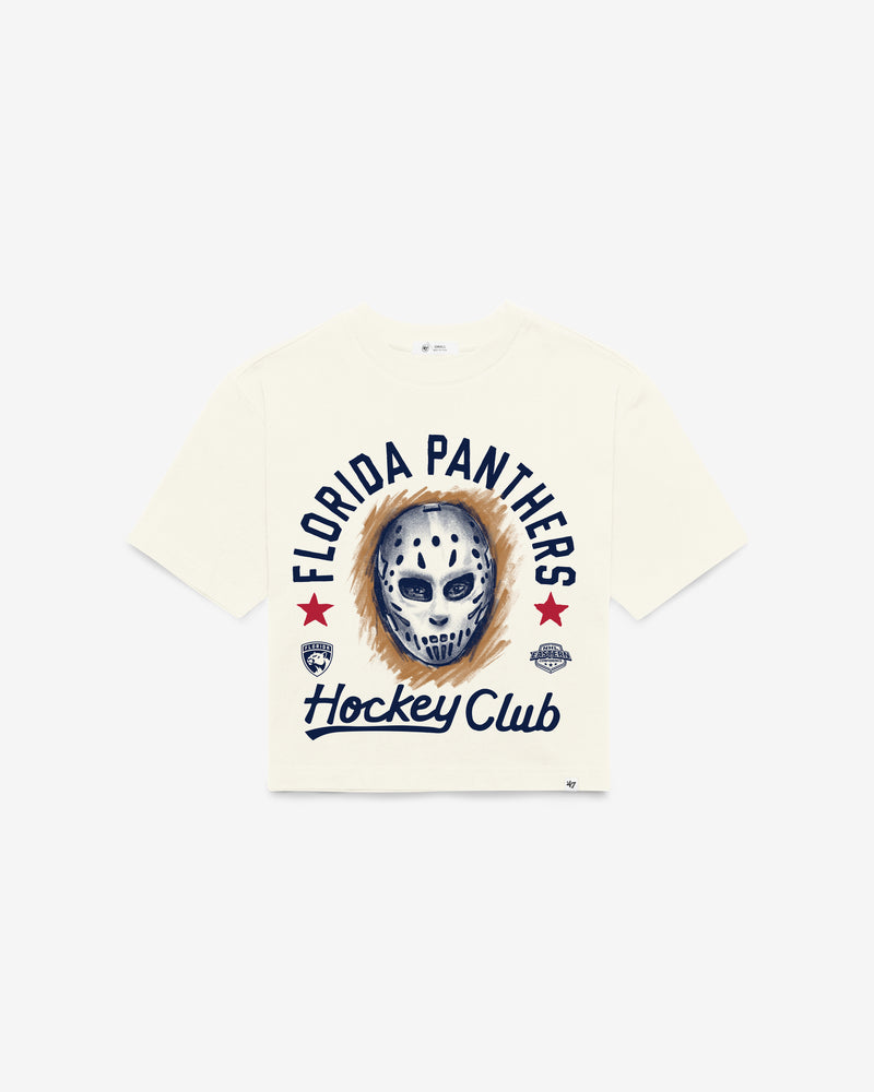 FLORIDA PANTHERS ARCH MASK '47 FOUNDATION CROP TEE WOMENS