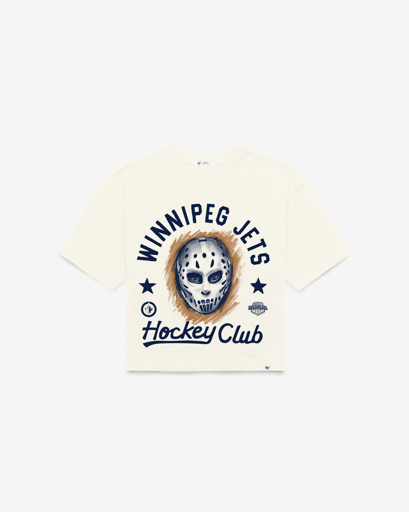 WINNIPEG JETS ARCH MASK '47 FOUNDATION CROP TEE WOMENS