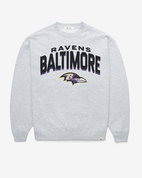 BALTIMORE RAVENS CAMPUS ARCH CLOUD '47 OVERSIZED CREW WOMENS