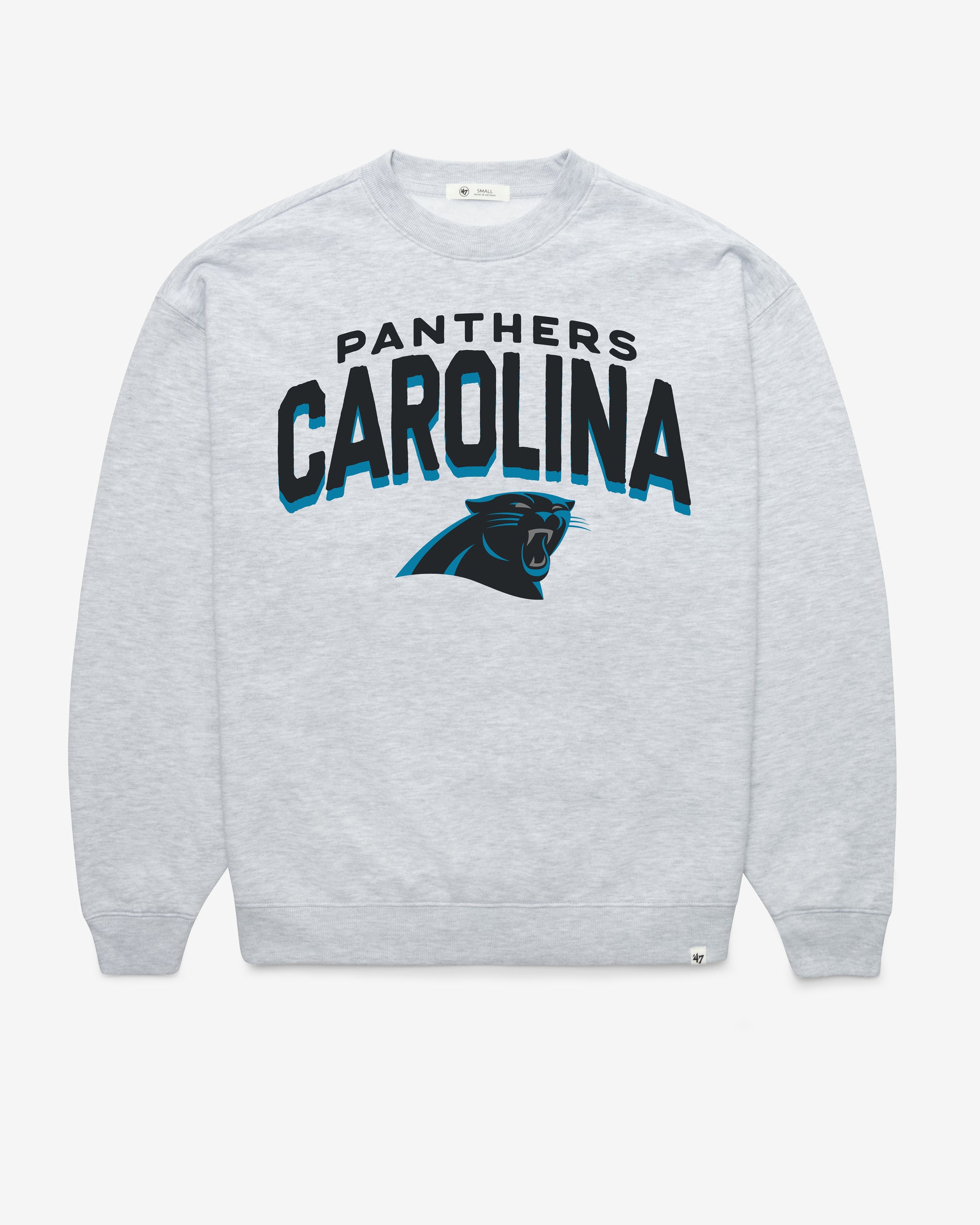 CAROLINA PANTHERS CAMPUS ARCH CLOUD '47 OVERSIZED CREW WOMENS