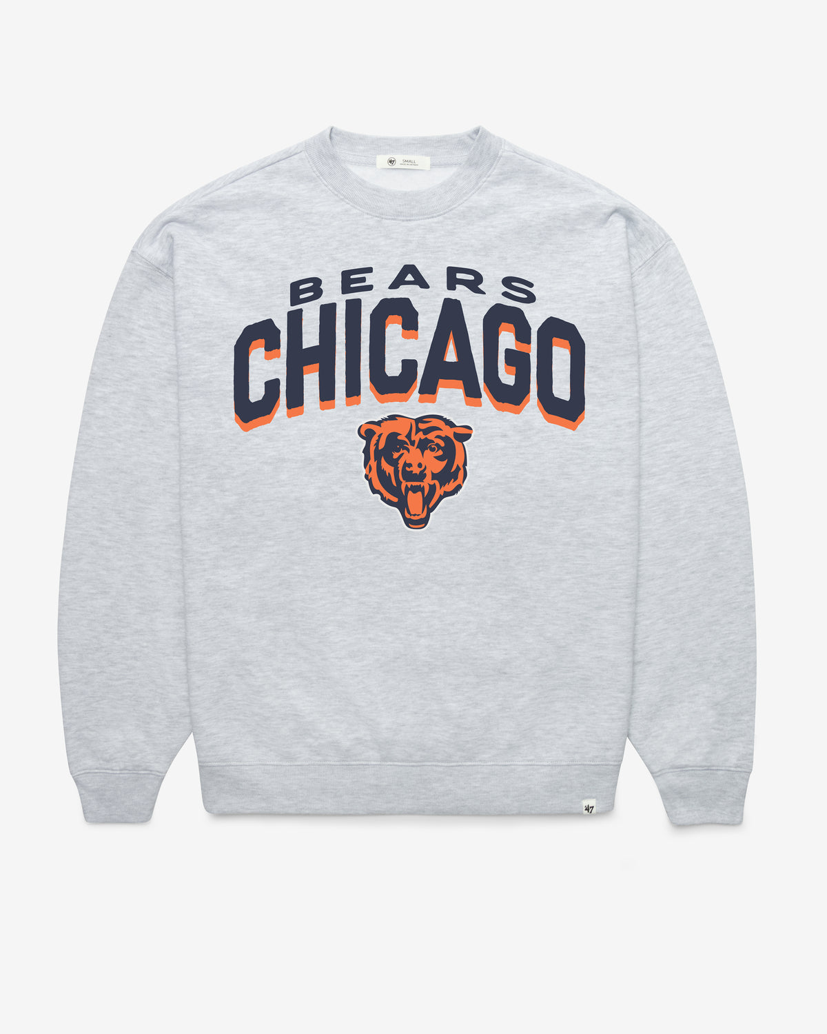 CHICAGO BEARS CAMPUS ARCH CLOUD OVERSIZED CREW WOMENS
