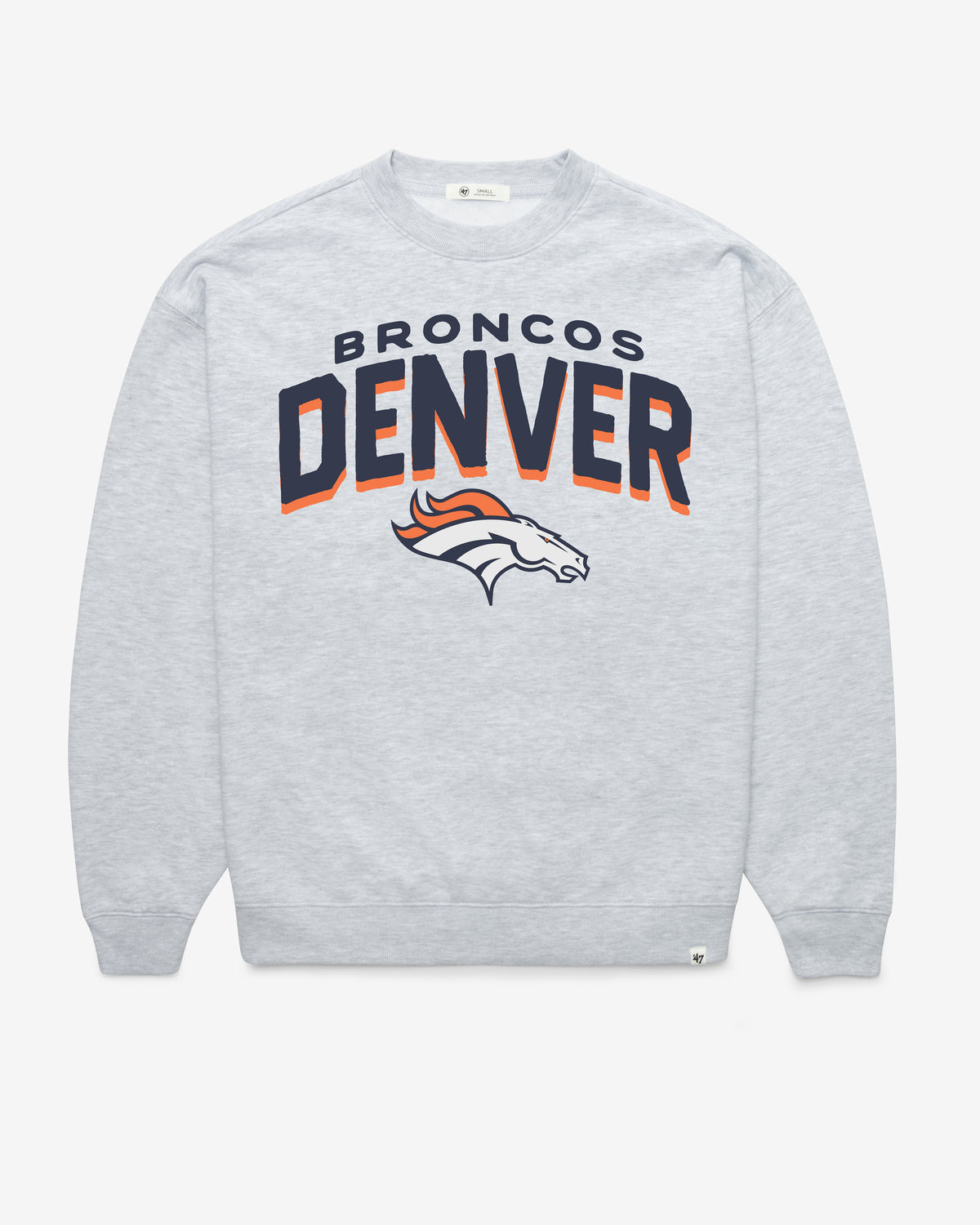 DENVER BRONCOS CAMPUS ARCH CLOUD '47 OVERSIZED CREW WOMENS