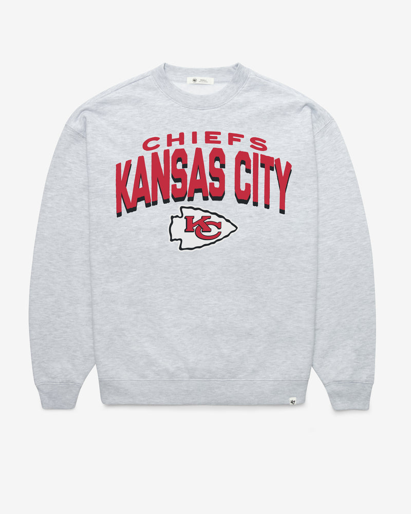KANSAS CITY CHIEFS CAMPUS ARCH CLOUD '47 OVERSIZED CREW WOMENS