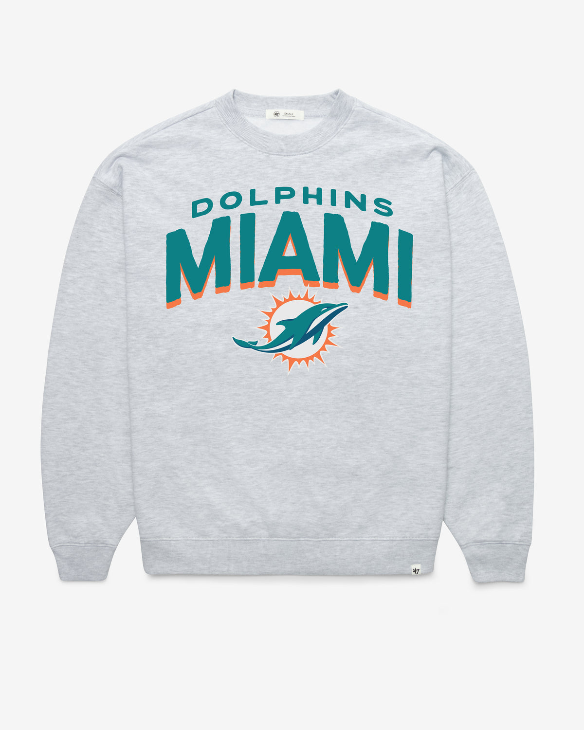 MIAMI DOLPHINS CAMPUS ARCH CLOUD '47 OVERSIZED CREW WOMENS