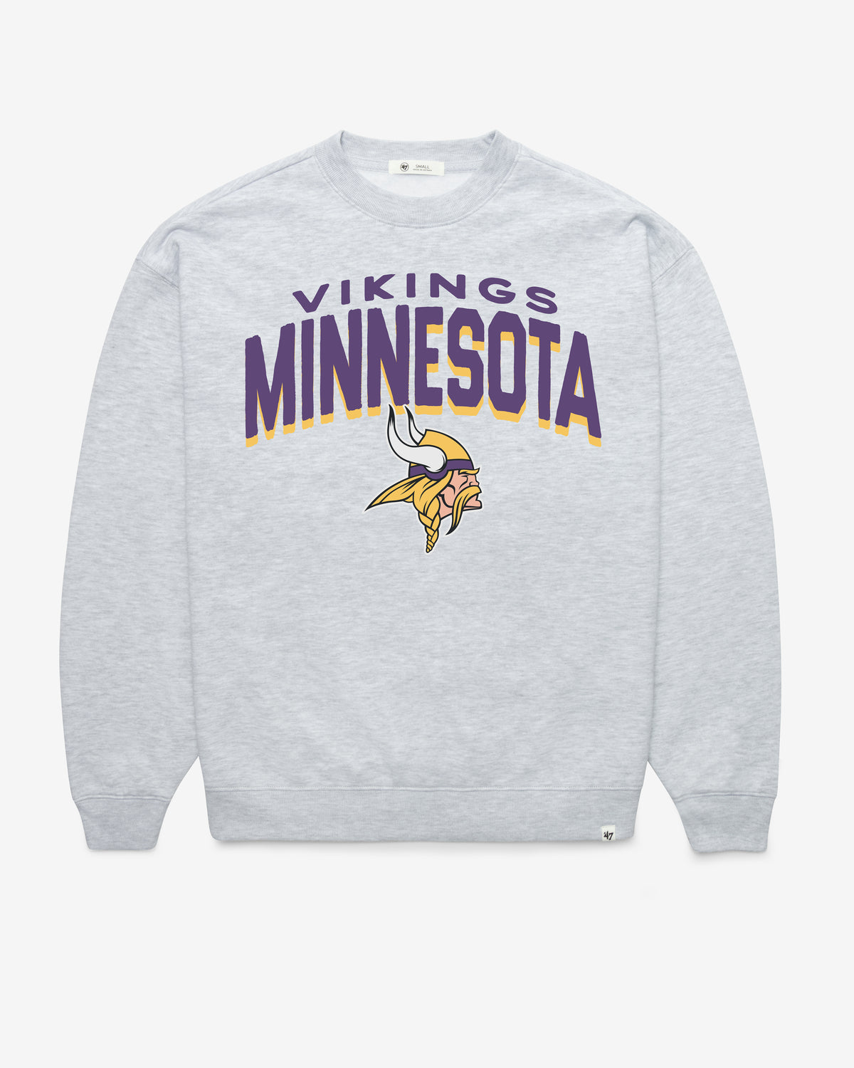 MINNESOTA VIKINGS CAMPUS ARCH CLOUD '47 OVERSIZED CREW WOMENS