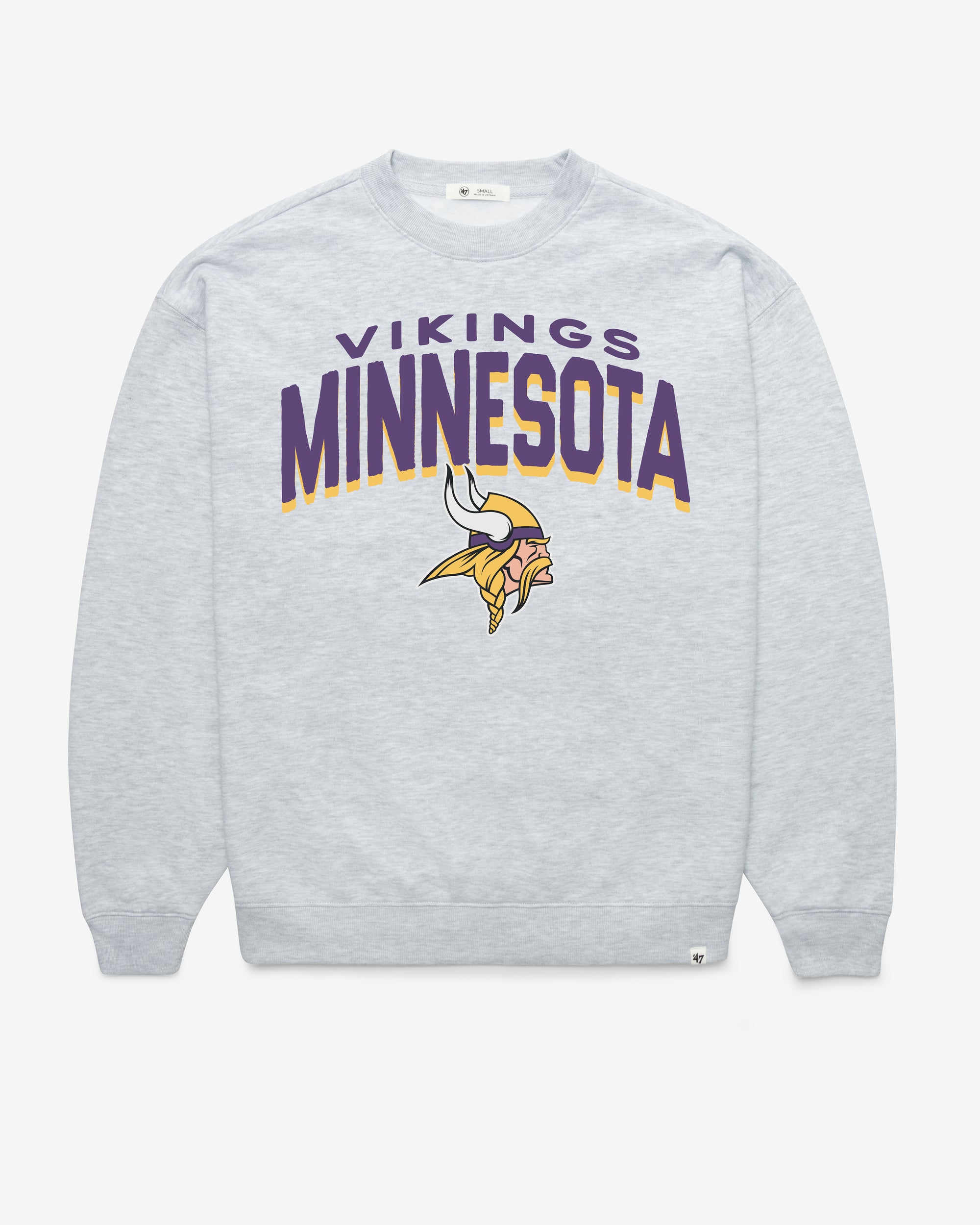 MINNESOTA VIKINGS CAMPUS ARCH CLOUD '47 OVERSIZED CREW WOMENS