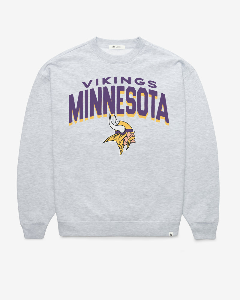 MINNESOTA VIKINGS CAMPUS ARCH CLOUD '47 OVERSIZED CREW WOMENS