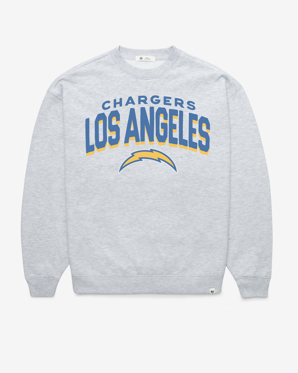 LOS ANGELES CHARGERS CAMPUS ARCH CLOUD '47 OVERSIZED CREW WOMENS