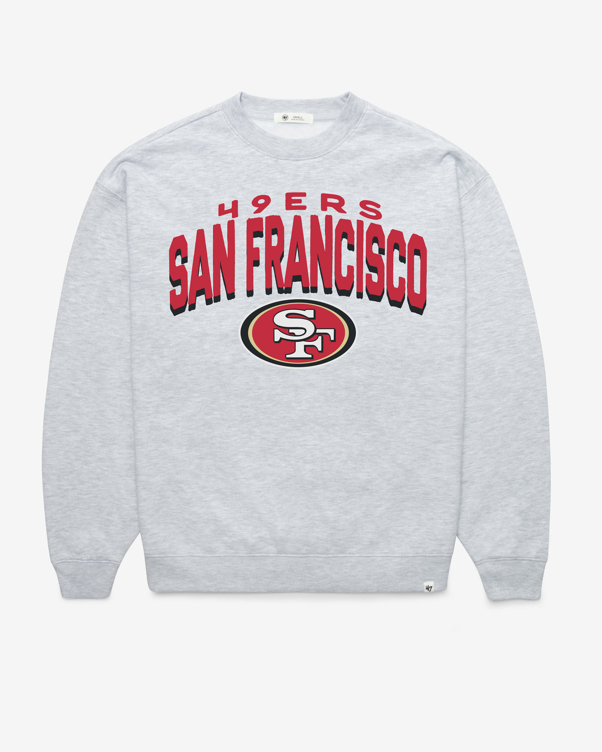 SAN FRANCISCO 49ERS CAMPUS ARCH CLOUD '47 OVERSIZED CREW WOMENS