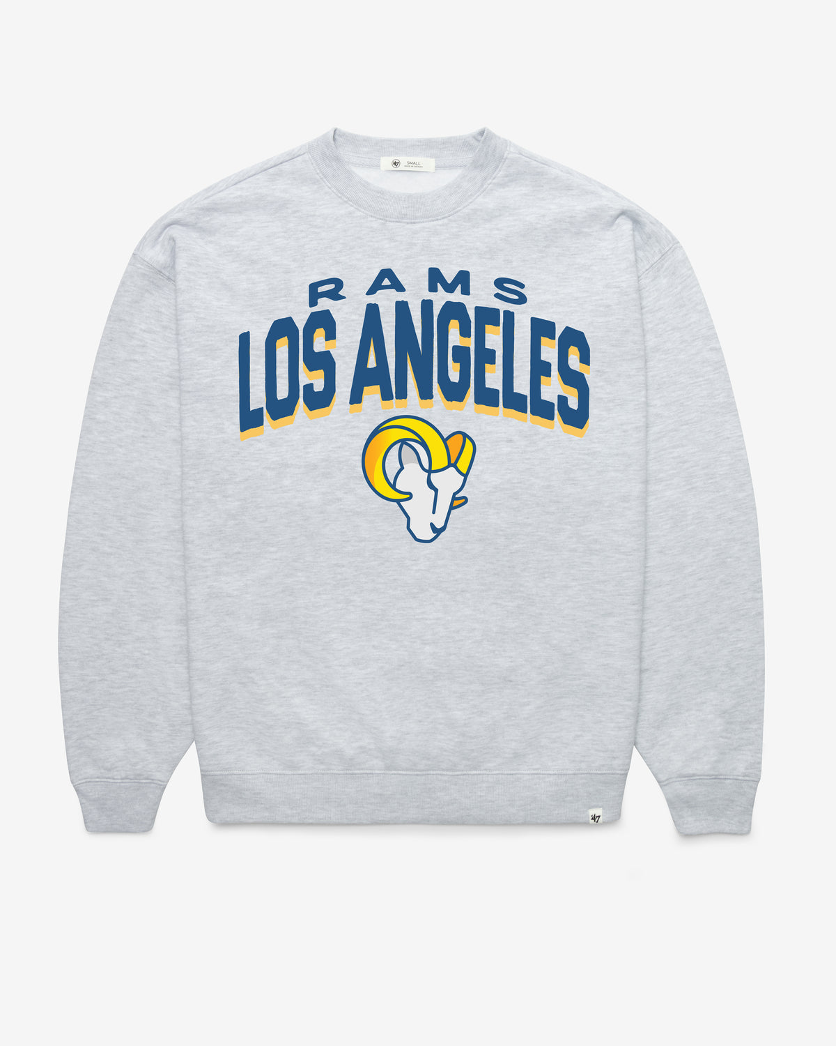 LOS ANGELES RAMS CAMPUS ARCH CLOUD '47 OVERSIZED CREW WOMENS