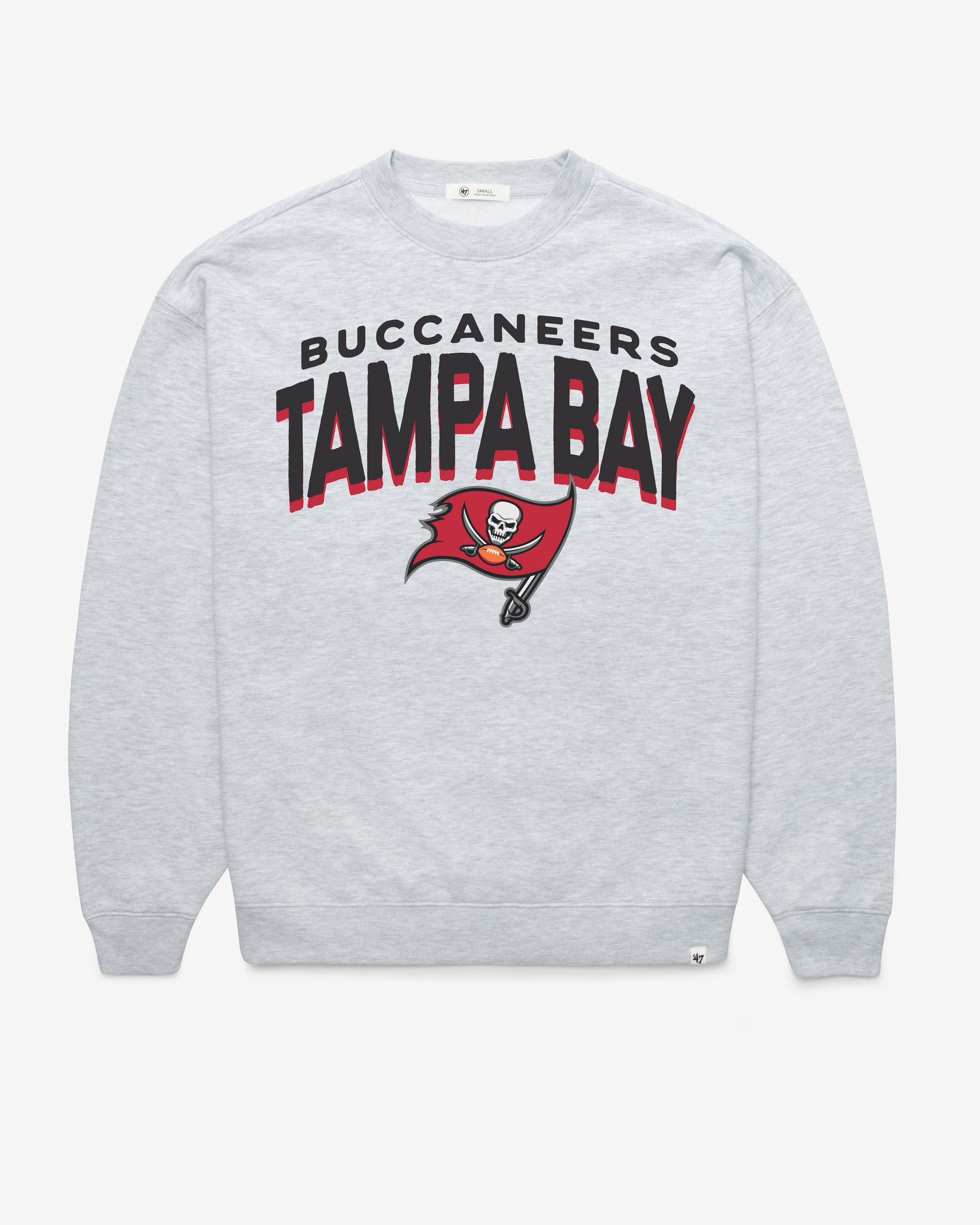 TAMPA BAY BUCCANEERS CAMPUS ARCH CLOUD '47 OVERSIZED CREW WOMENS