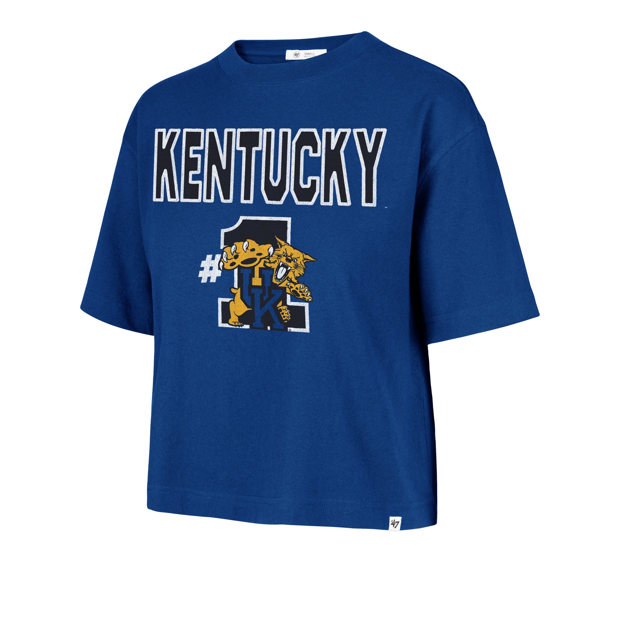 KENTUCKY WILDCATS FIRST RANK '47 FOUNDATION CROP TEE WOMENS